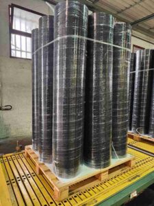 Produktion Schalldämmende Gummiwalze